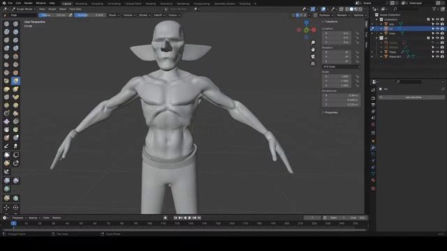 Неспешный дилетантский скульптинг в #blender смотреть онлайн