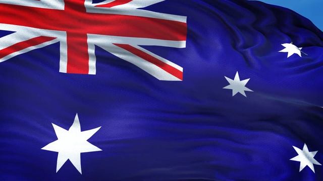 Australia Flag 5 Minutes Loop - FREE 4k Stock Footage - Realistic Australian Flag Wave Animation смотреть онлайн