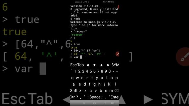 how to use node on android by termux|js on mobile. смотреть онлайн