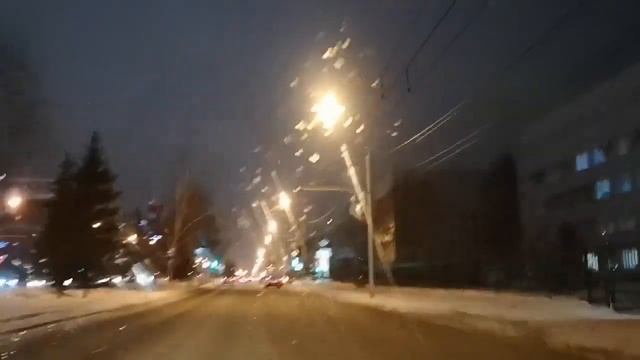 Вечерний Барнаул, проспект Ленина смотреть онлайн