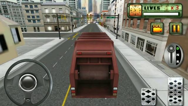 Garbage truck driving games | Android trash truck driving game play | Offline city trash truck game смотреть онлайн