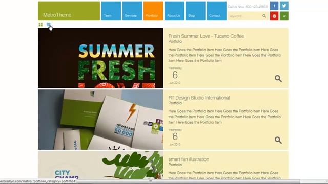 Metro WordPress Theme смотреть онлайн