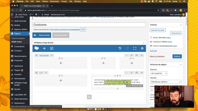 Tutorial WPBakery Page Builder para WordPress en Español 2020 - 2/8: Filas y columnas смотреть онлайн