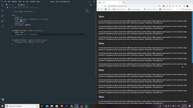 [Tuto CSS] - Designer une Scrollbar смотреть онлайн