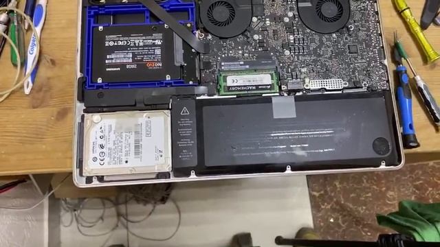 Апгрейд MacBook Pro 15 Mid 2012 SSD Samsung EVO 860 250GB