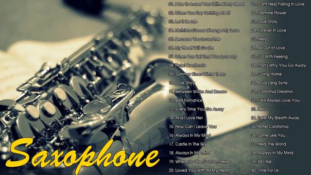 Beautiful Romantic Saxophone Love Songs Instrumental - Most Old Beautiful Love Songs 80's 90's смотреть онлайн