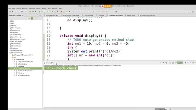 Java in Tamil - Exception Handling - 3 - Nested try, throws keyword - Muthuramalingam - Payilagam смотреть онлайн