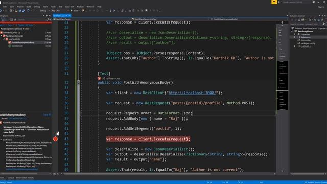Part 5 - POST with body params using anonymous and type class in RestSharp with C# (API Testing) смотреть онлайн
