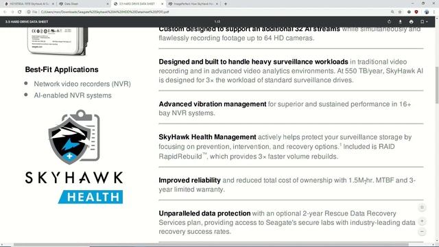 Skyhawk AI HDDs & Workload Rate Limits смотреть онлайн