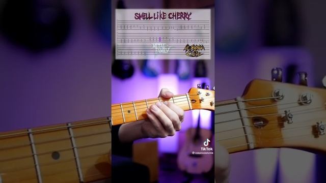 как играть мелодию SMELL LIKE CHERRY - ЧеЗаУродыНаСцене #guitar #cover #гитара #акустика #табы смотреть онлайн