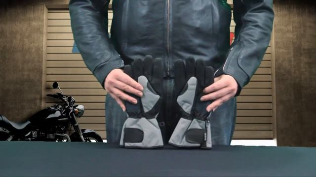 Xelement Men's Black and Grey Tri-Textile Padded/Waterproof Gloves at LeatherUp смотреть онлайн