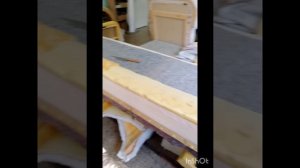 Перетяжка старого диван-книжки с заменой наполнителя на сидушке🙂