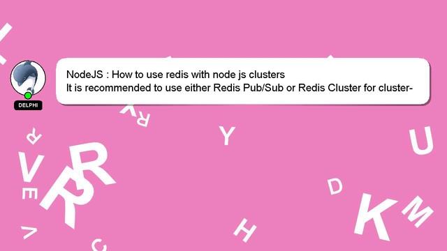 NodeJS : How to use redis with node js clusters смотреть онлайн