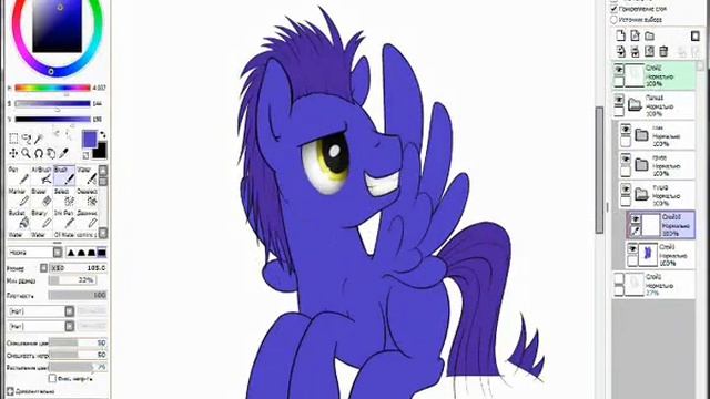 Pony speed paint смотреть онлайн