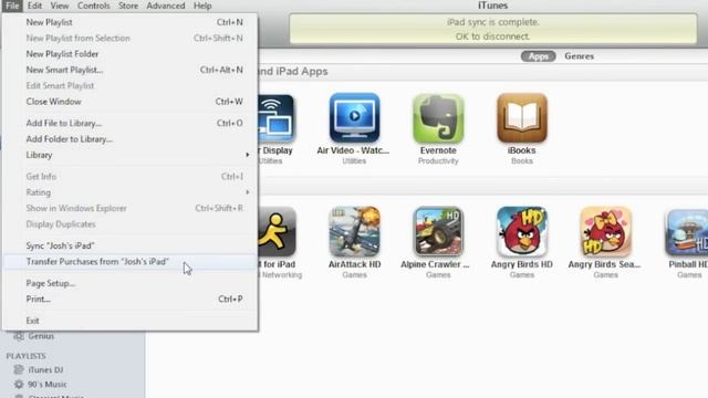 How to Transfer Apps from the iPad to a New Computer смотреть онлайн