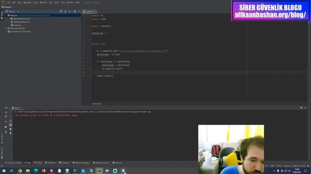Trojan Nasıl Yapılır - Python ile Antivirüslere Yakalanmayan Trojen Yap смотреть онлайн