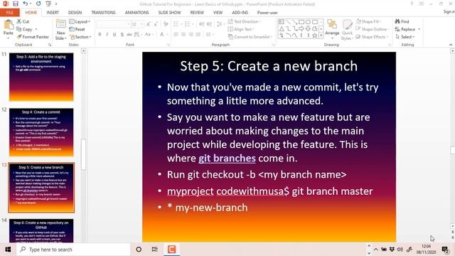 Git and GitHub step by step guide tutorial for beginners смотреть онлайн