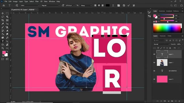 Wrap Text Around Shape in Photoshop |Bengali Tutorial (বাংলা) | CLASS 25 смотреть онлайн