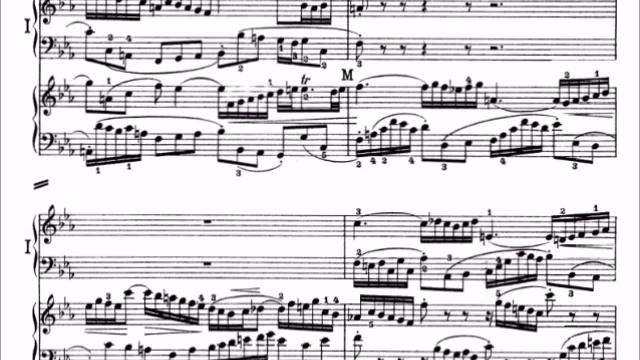 J.S.Bach - Concerto in C Minor for two pianos BWV 1060 (sheet music) смотреть онлайн