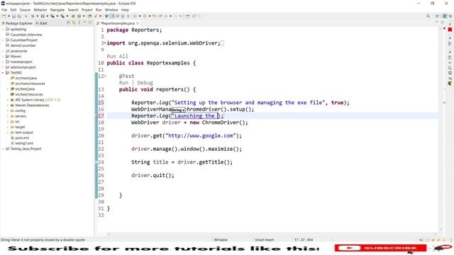 #15 TestNG logging Mechanism | TestNG Inbuilt Reporting utility with Log Methods | SDET | Selenium смотреть онлайн
