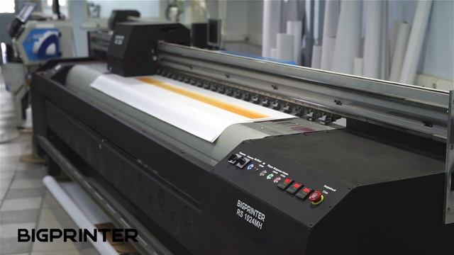 BIGPRINTER RS3206 printing on banner / печать на баннере смотреть онлайн