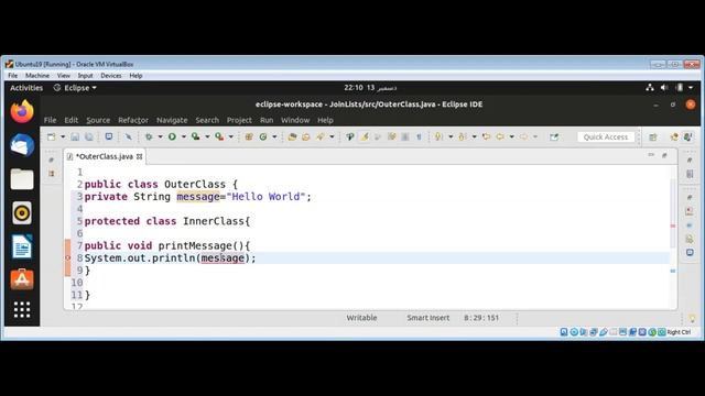 Member Inner Classes in Java смотреть онлайн