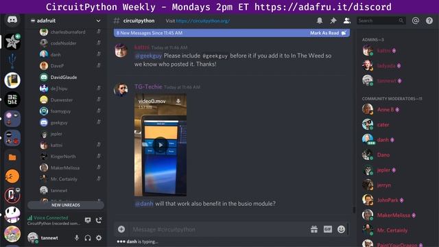 CircuitPython Weekly February 3rd, 2020 #adafruit смотреть онлайн