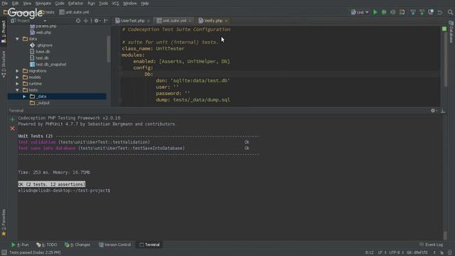 Тестирование с PHPUnit и Codeception вообще и в Yii2 смотреть онлайн