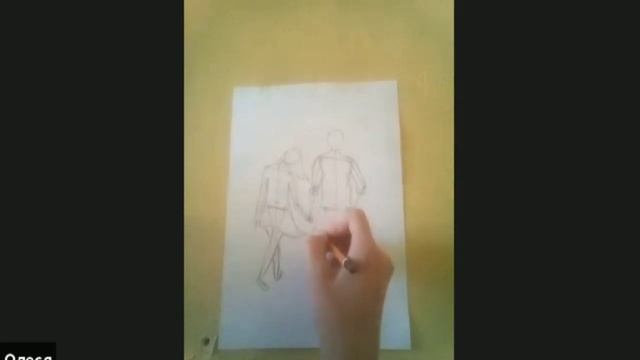Как нарисовать пару влюбленных/Влюблённая пара у берега моря/рисунок к 14 февраля смотреть онлайн