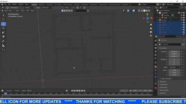 AUTOCAD HOUSE PLAN DRAWING TO 3D MODEL BUILDING IN BLENDER 2.93 IN TELUGU смотреть онлайн