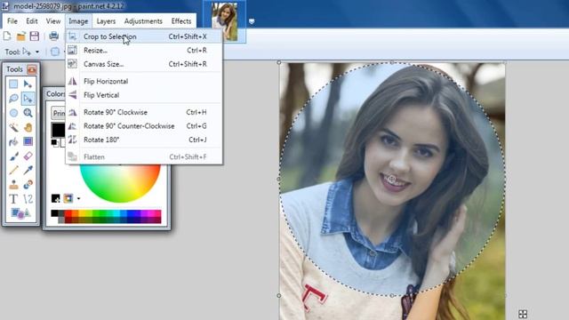 How to Crop Images in Circle || Paint.net смотреть онлайн