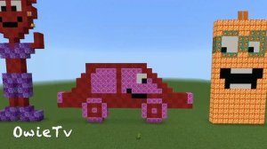 Numberblocks in Minecraft COUNTING BY 20 Learn to Count | Skip Counting by 20s Number Songs For Kid