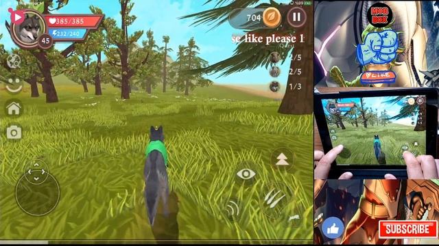 WildCraft Animal Sim Online 3D #29 LV 45 Wild Wolf Pet Simulator Games Android ios Gameplay смотреть онлайн