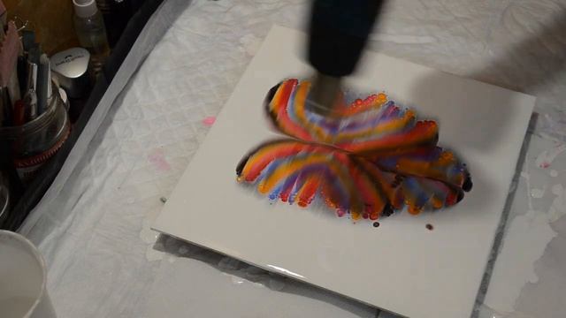 БАБОЧКА/ Рисуем жидким Акрилом/ Fluid Art смотреть онлайн