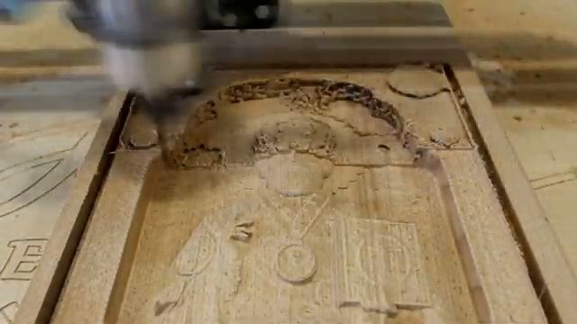 Икона из дерева. 3Д обработка на станке с ЧПУ Start 1000 смотреть онлайн