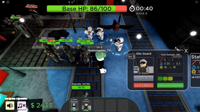 SITE GUARD ЗАЩИТНИКИ ОБЪЕКТА СОЛО EASY Mode - Roblox SCP Tower Defense смотреть онлайн