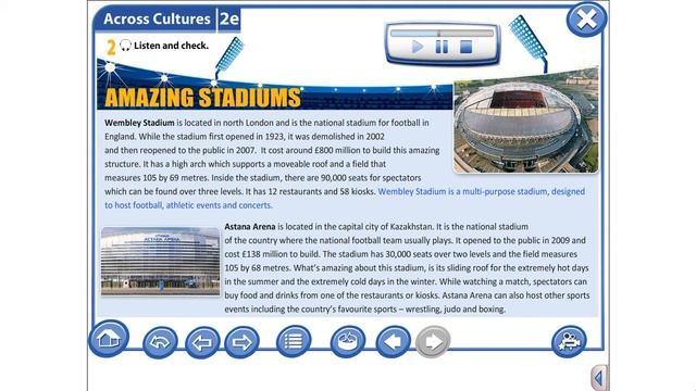 Amazing Stadiums (Text) Excel 9 Module 2 смотреть онлайн
