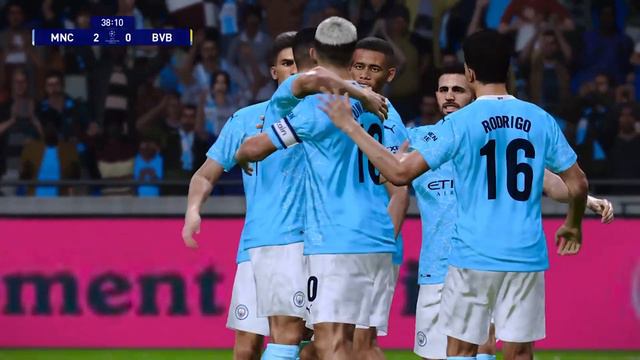 PES 2021 - Manchester City vs Borussia Dortmund - PS4 GAMEPLAY смотреть онлайн