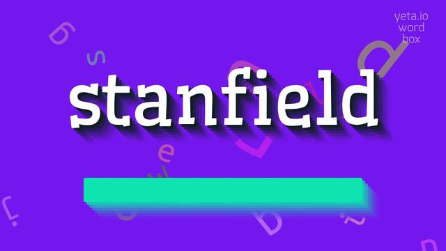 STANFIELD - HOW TO PRONOUNCE IT? #stanfield смотреть онлайн