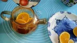 Фруктовый чай с апельсином.