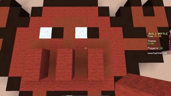 Pixel Art Crab| Build Battle!| Minecraft minigame!