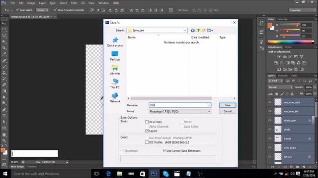 Starting Out With Spine; Pt 1 Exporting From Photoshop Into Spine