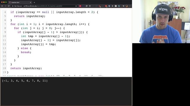 CS 125 Spring 2020: Fri 4.10.2020. Insertion Sort смотреть онлайн