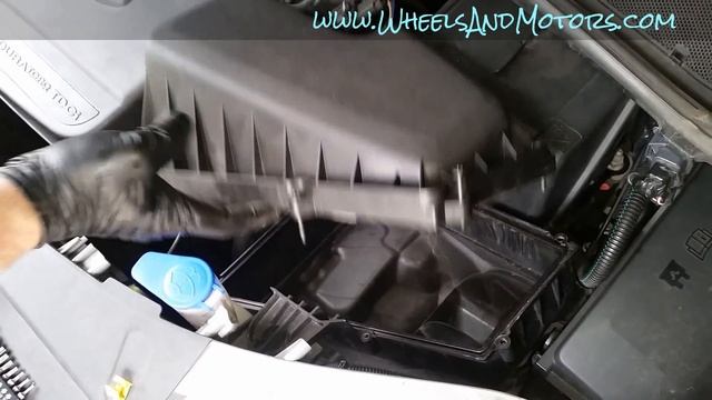 How to replace engine air filter Ford Galaxy/S-Max 2.0 TDCi смотреть онлайн