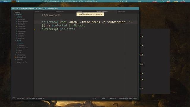 Let's Linux #018: custom menus in rofi смотреть онлайн