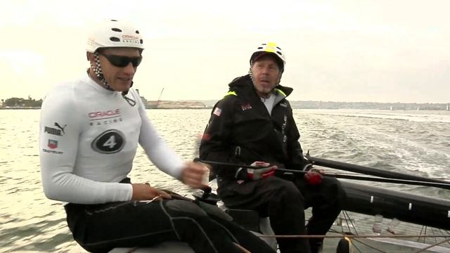 Larry Ellison onboard ORACLE Racing смотреть онлайн