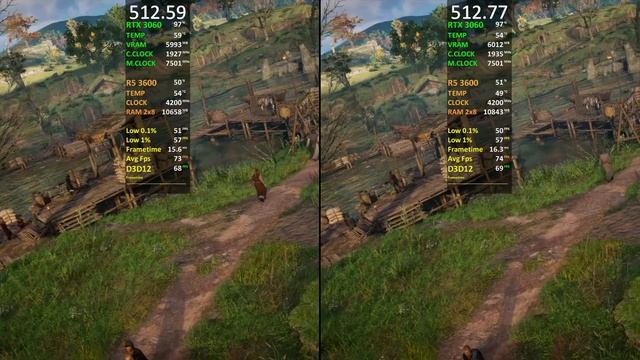 Nvidia Drivers (512.59 vs 512.77) RTX 3060 Test in 7 Games смотреть онлайн