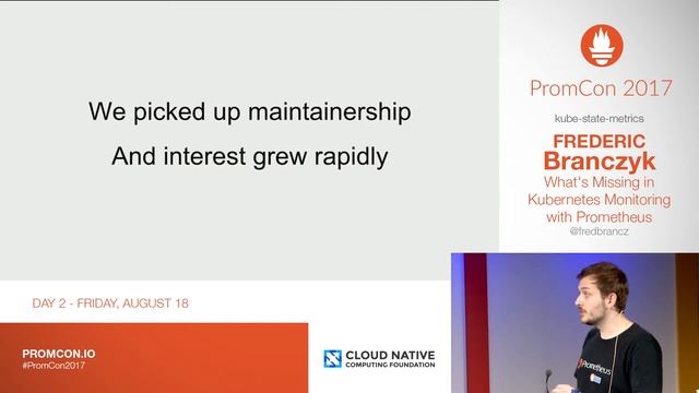 PromCon 2017: Lightning Talk - kube-state-metrics - Frederic Branczyk смотреть онлайн