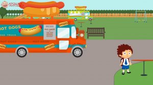 Машинка ФУД ТРАК - Еда на колесах.  Рисованное видео для детей