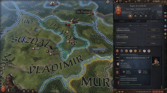 #4 La capitale Rus - Crusader Kings 3 - Gameplay ITA смотреть онлайн